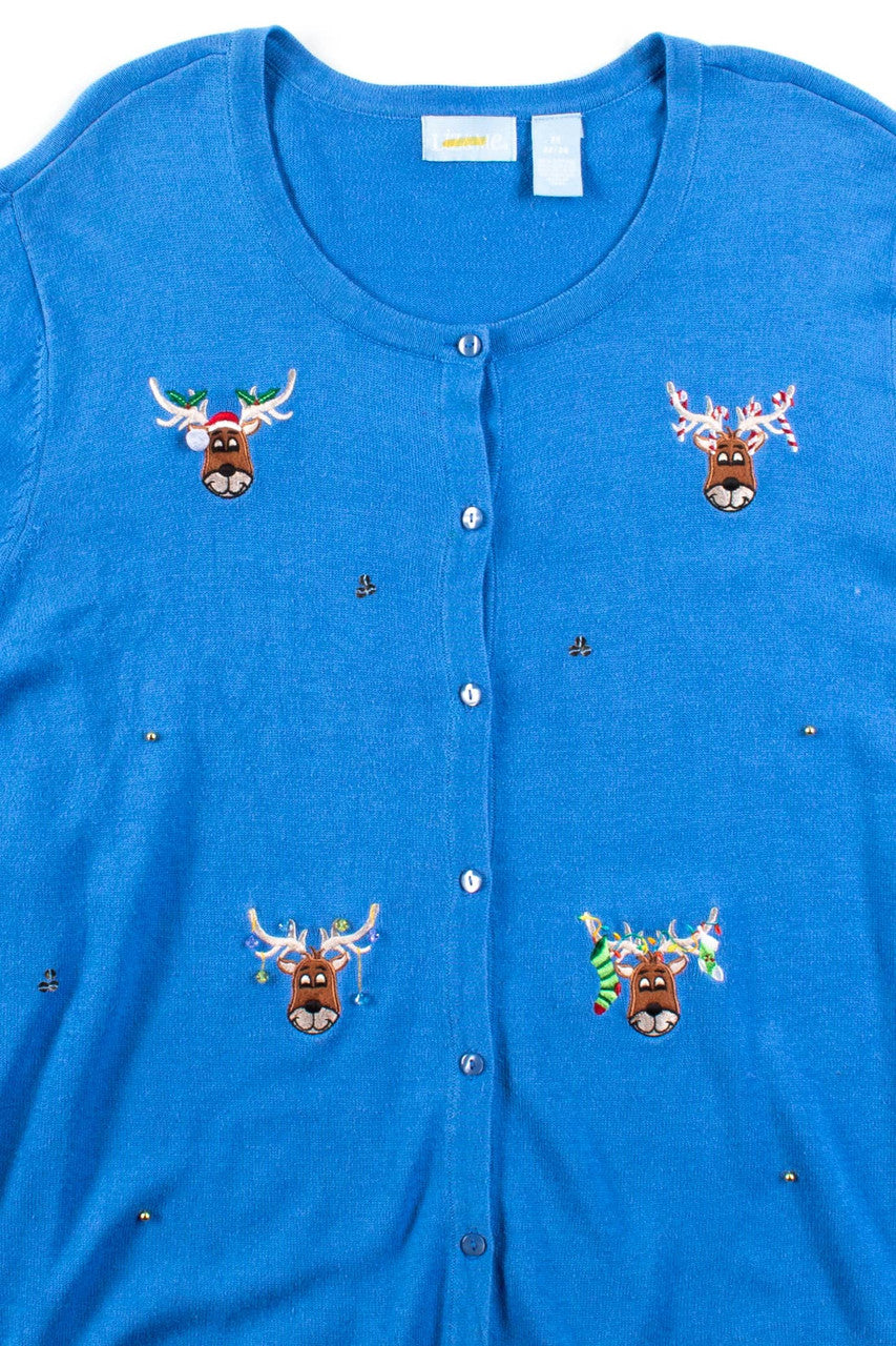 Blue Ugly Christmas Cardigan 56319