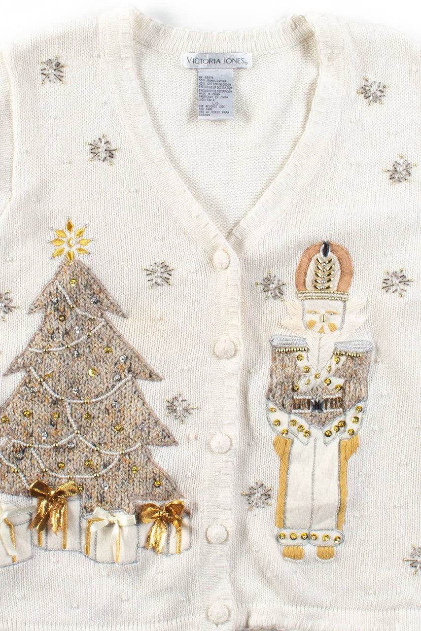 White Ugly Christmas Cardigan 56349