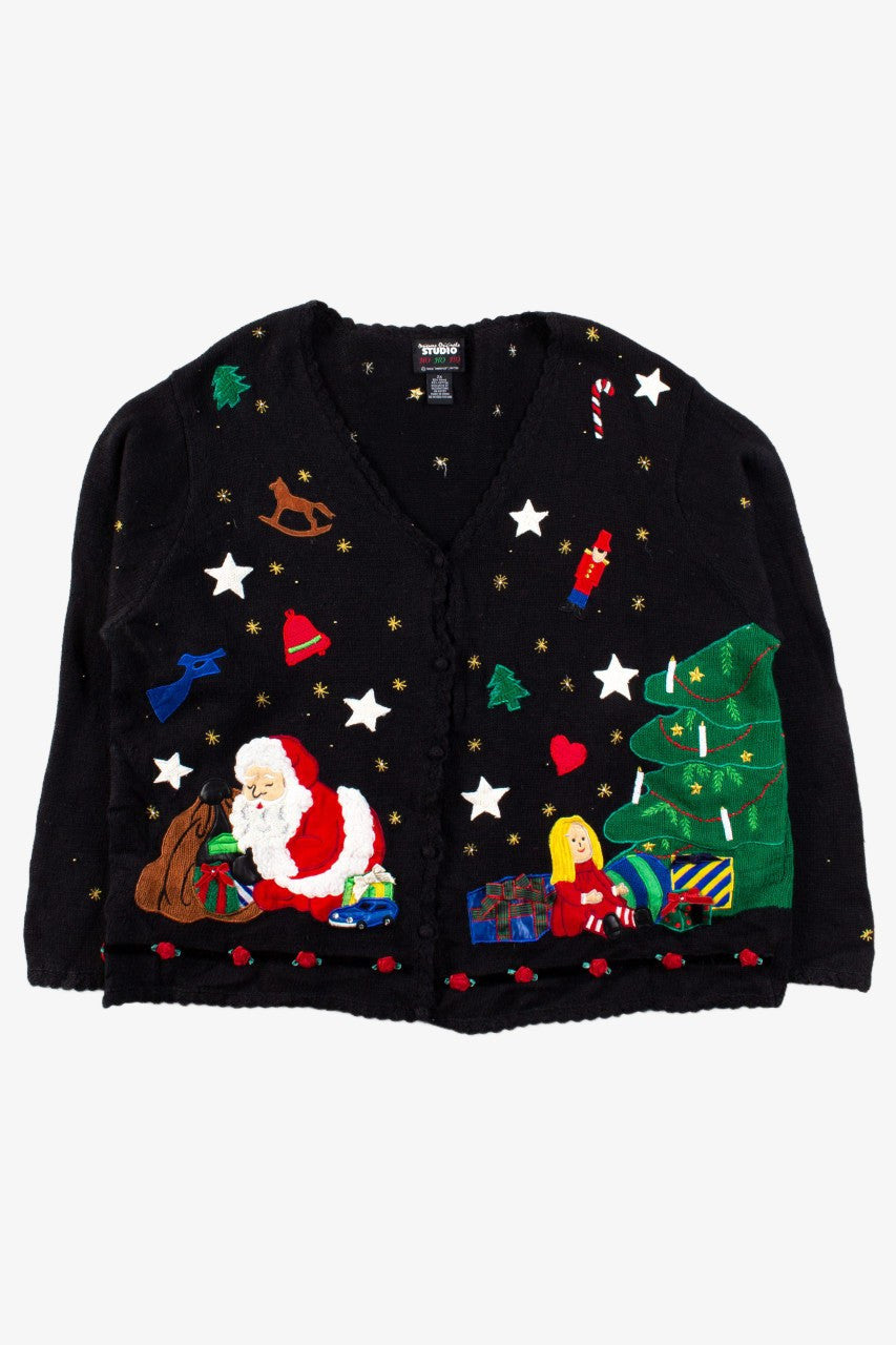 Black Ugly Christmas Cardigan 56356