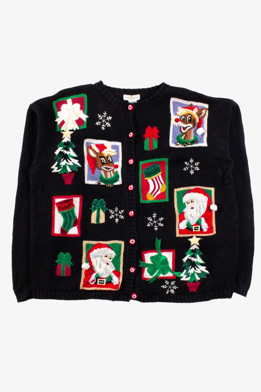 Black Ugly Christmas Cardigan 56360