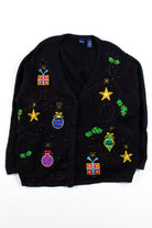 Black Ugly Christmas Cardigan 56361