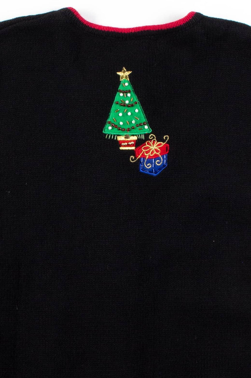 Black Ugly Christmas Cardigan 56388