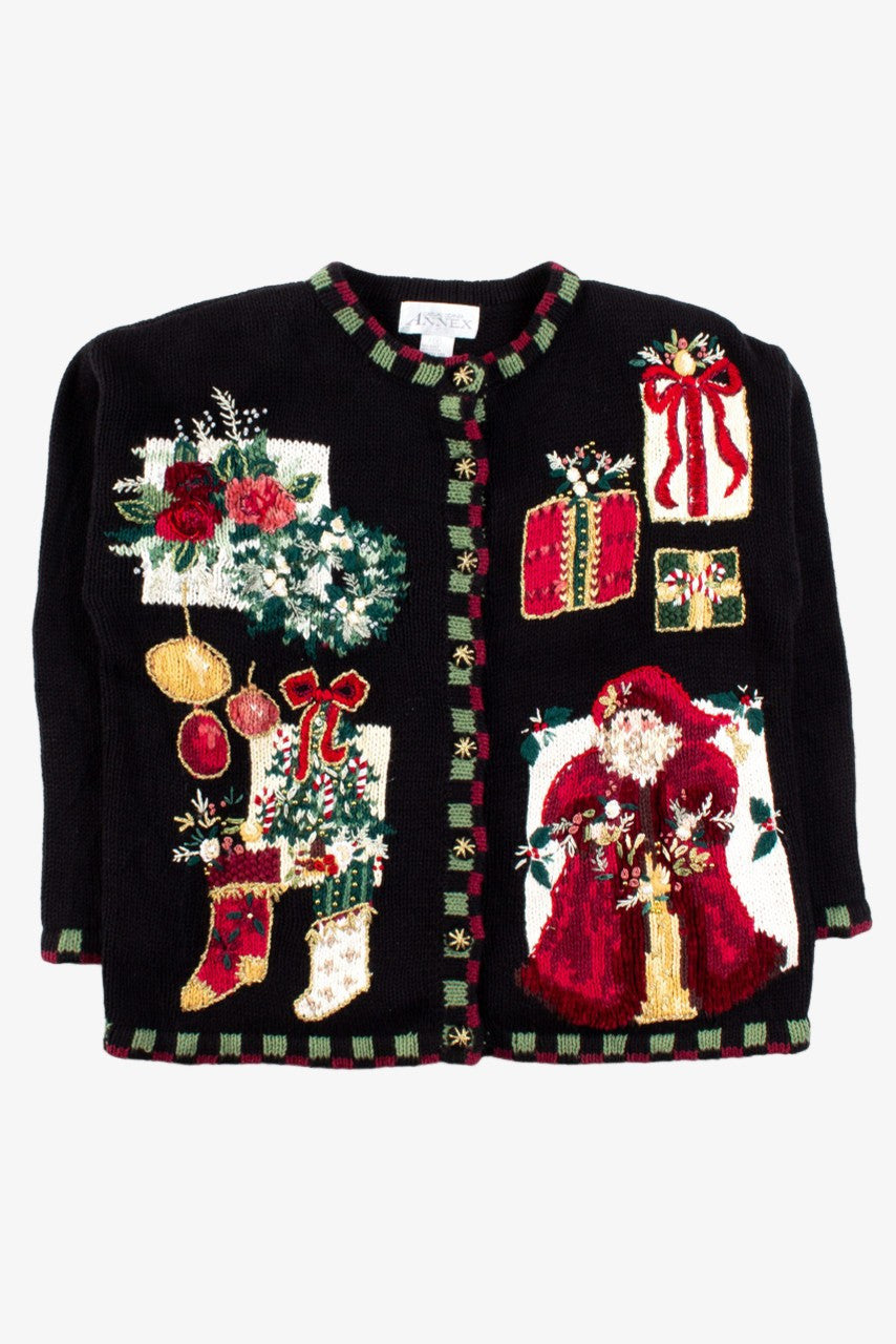 Black Ugly Christmas Cardigan 56398