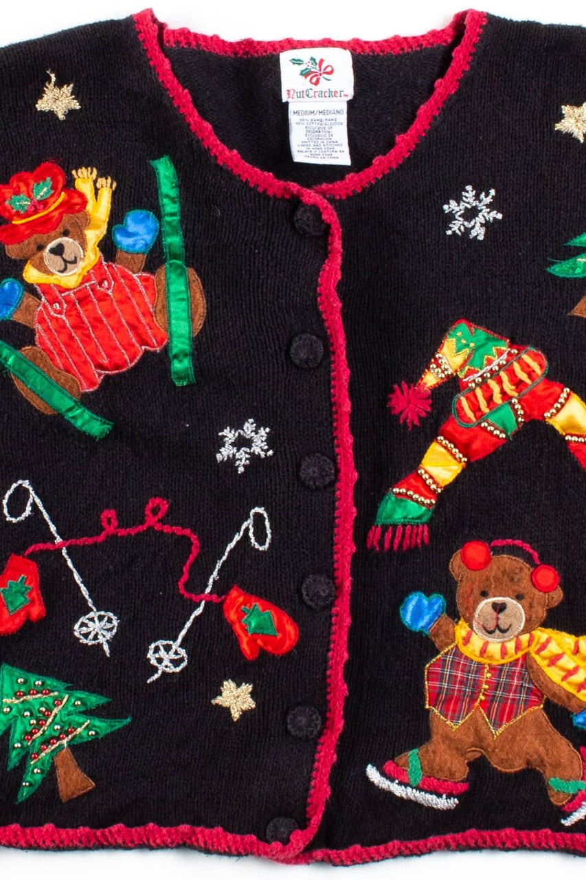 Black Ugly Christmas Cardigan 56460