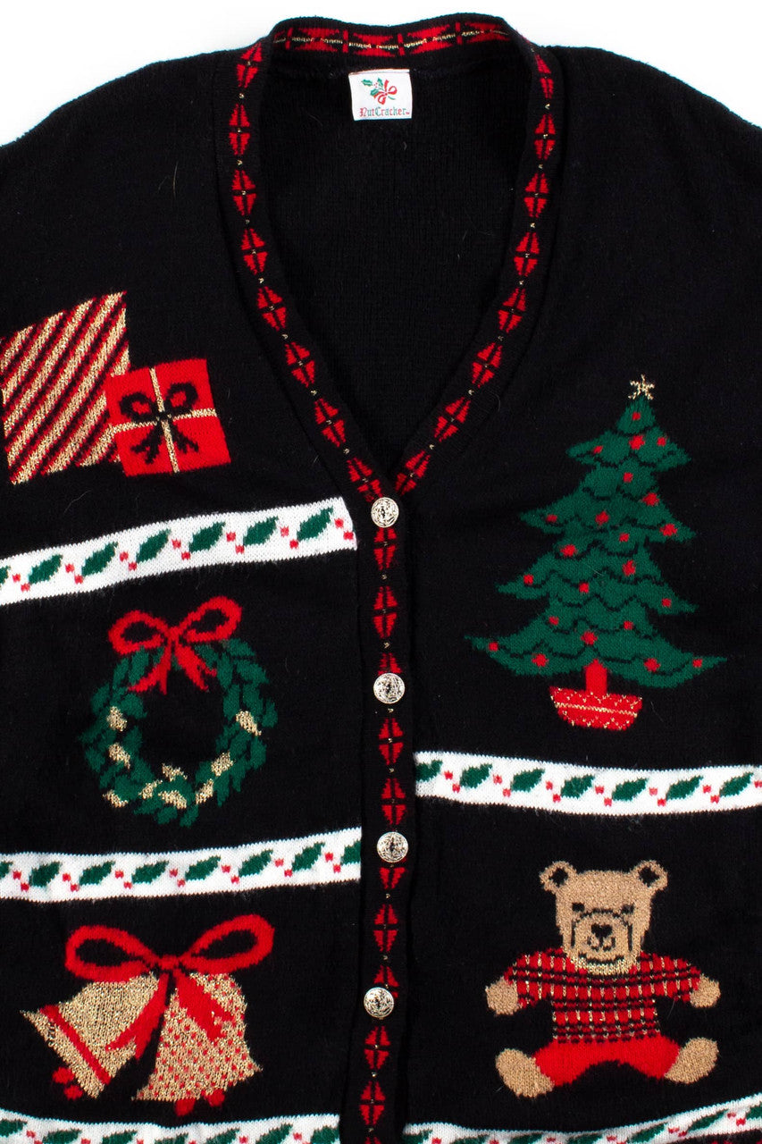Black Ugly Christmas Cardigan 56479
