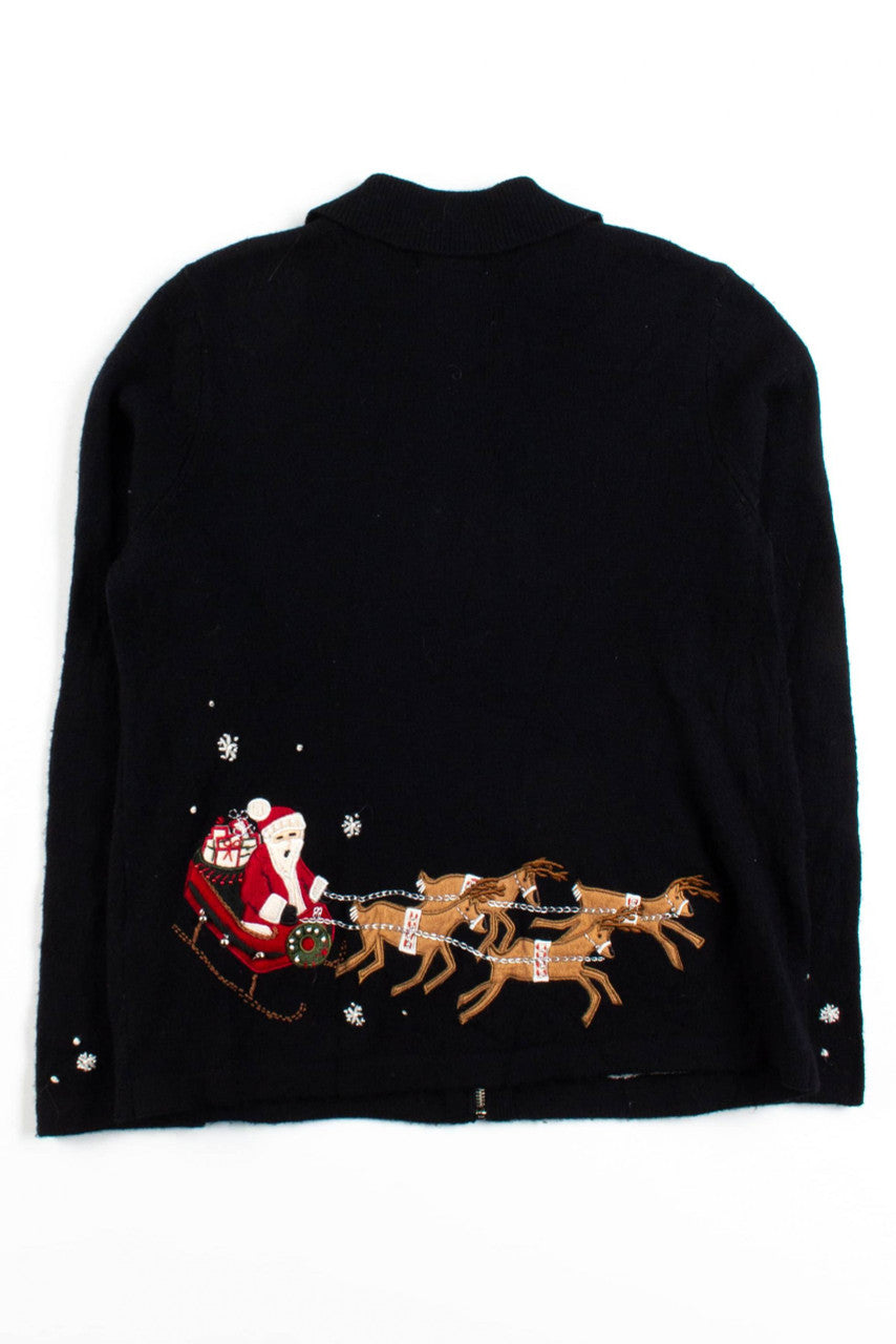 Black Ugly Christmas Cardigan 56480