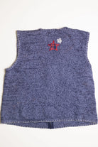 Blue Ugly Christmas Sweater Vest 2