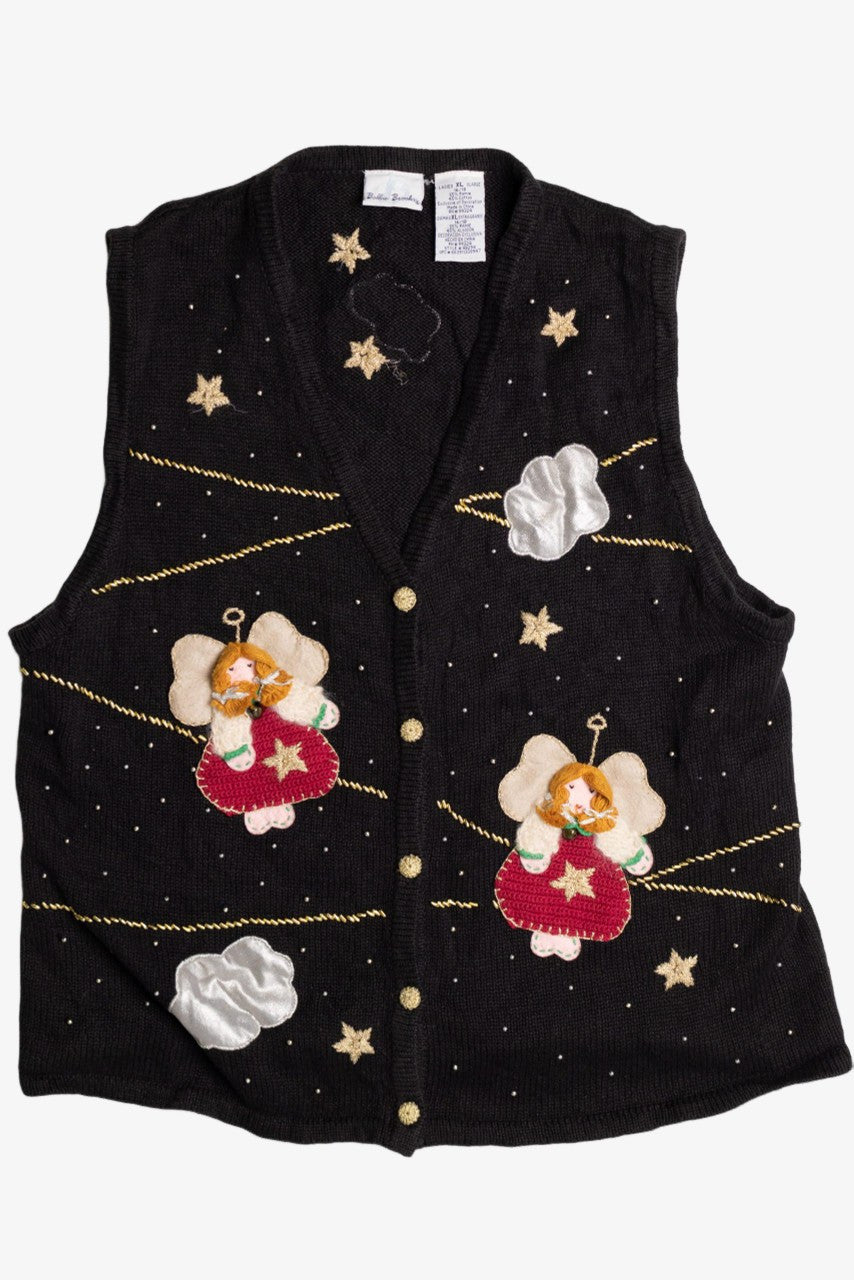 Black Ugly Christmas Sweater Vest 56776