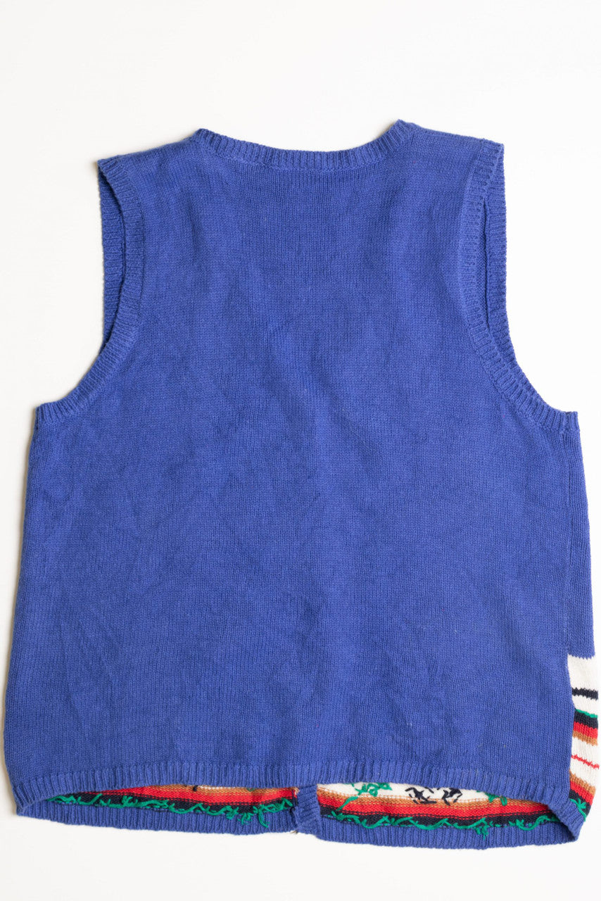 Blue Ugly Christmas Vest 56798