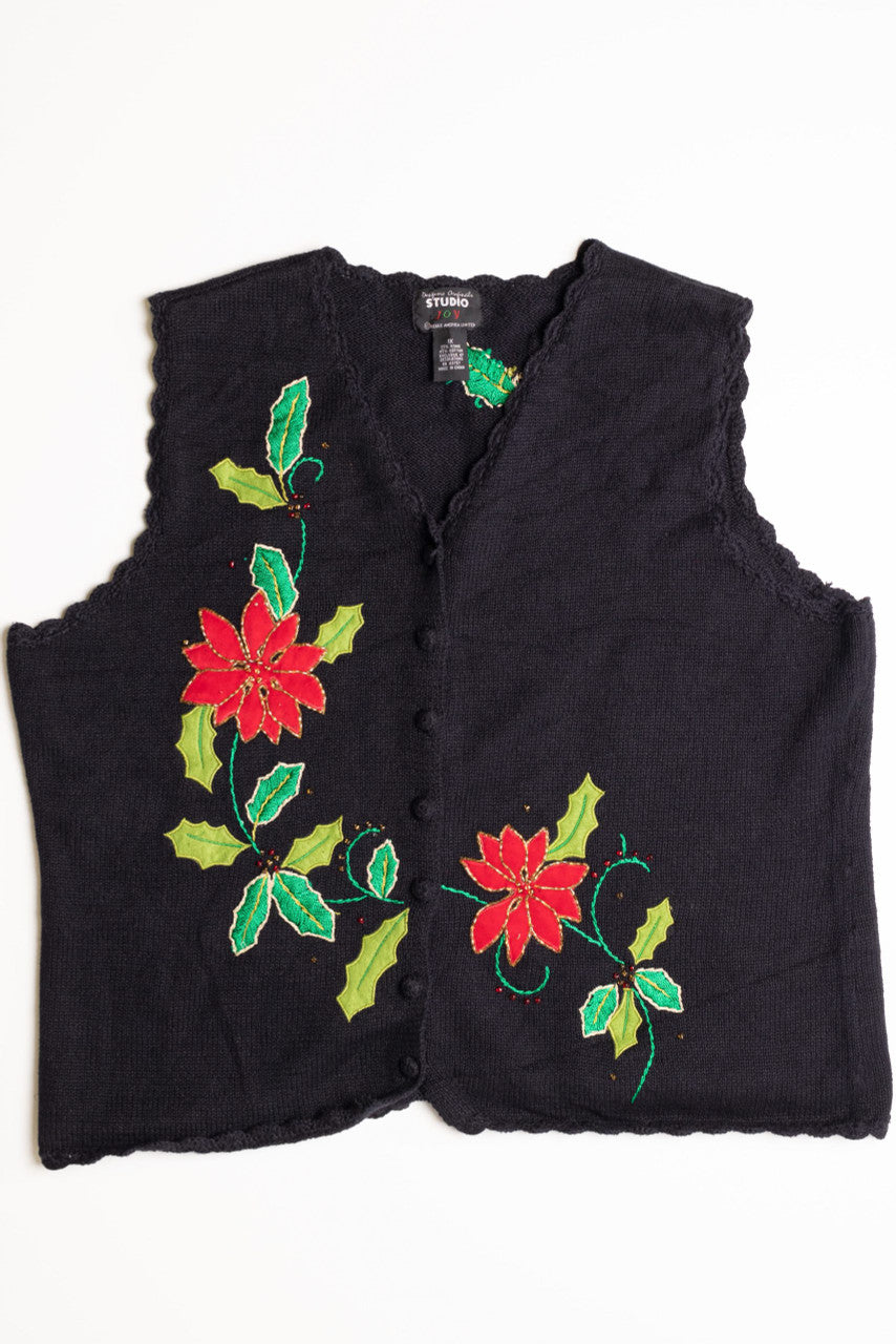 Black Ugly Christmas Vest 56812