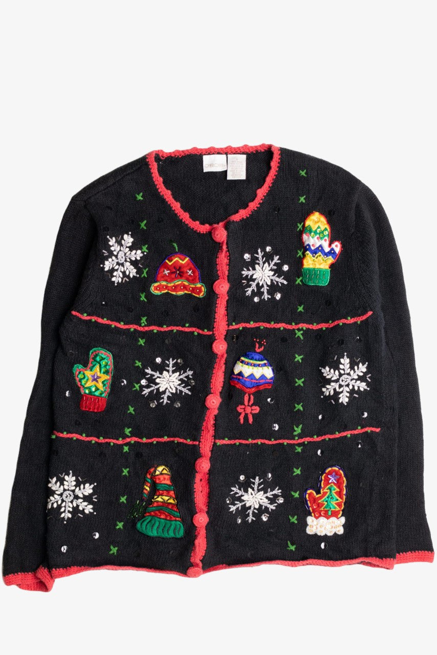 Black Ugly Christmas Cardigan 56813