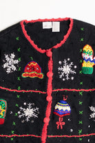 Black Ugly Christmas Cardigan 56813