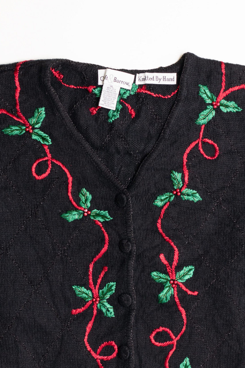 Black Ugly Christmas Cardigan 56816