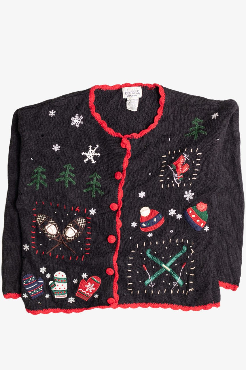 Black Ugly Christmas Cardigan 56818