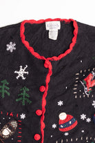 Black Ugly Christmas Cardigan 56818