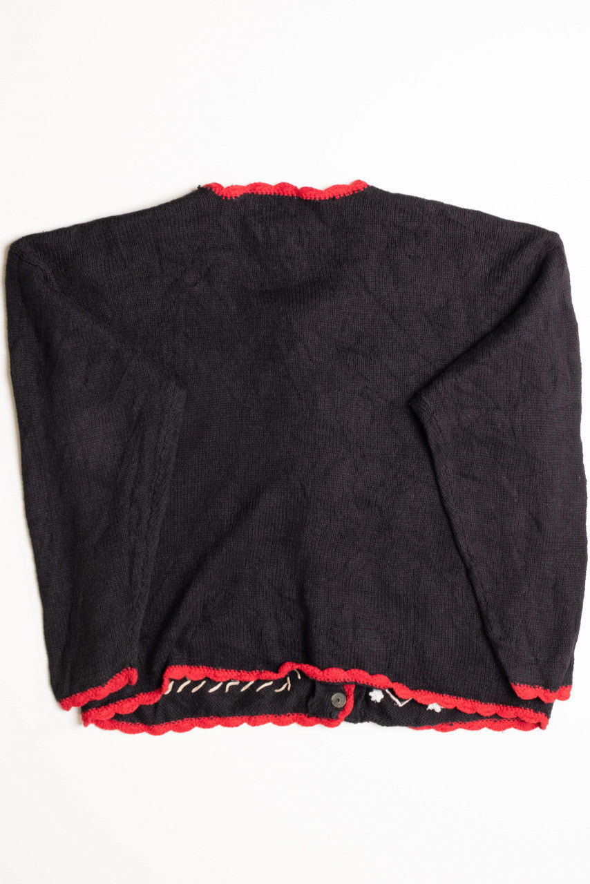 Black Ugly Christmas Cardigan 56818