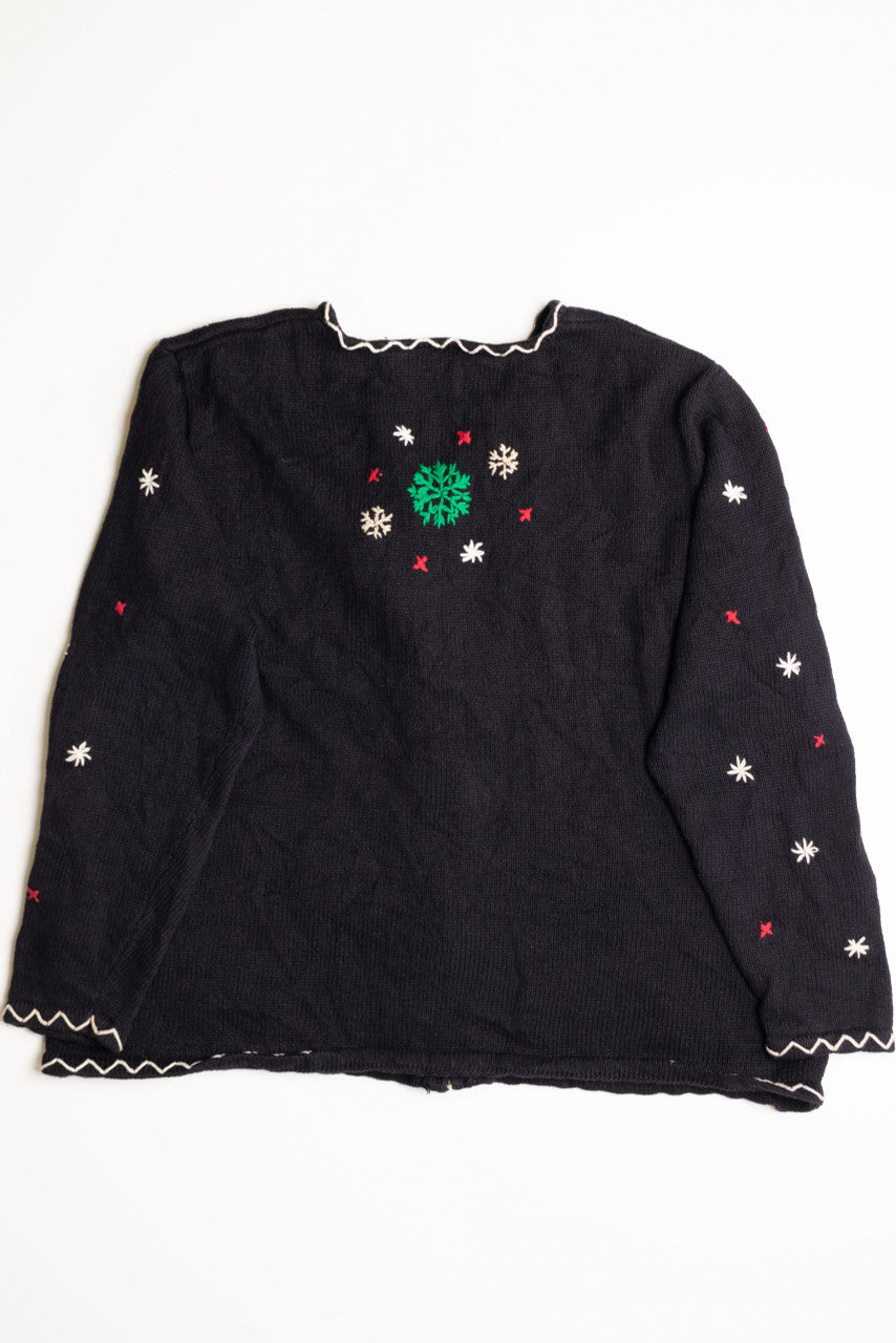 Black Ugly Christmas Cardigan 56829