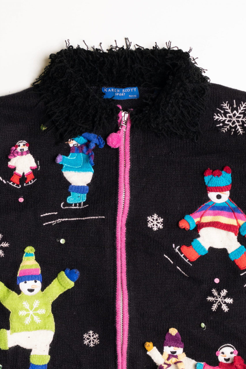 Black Ugly Christmas Cardigan 56841
