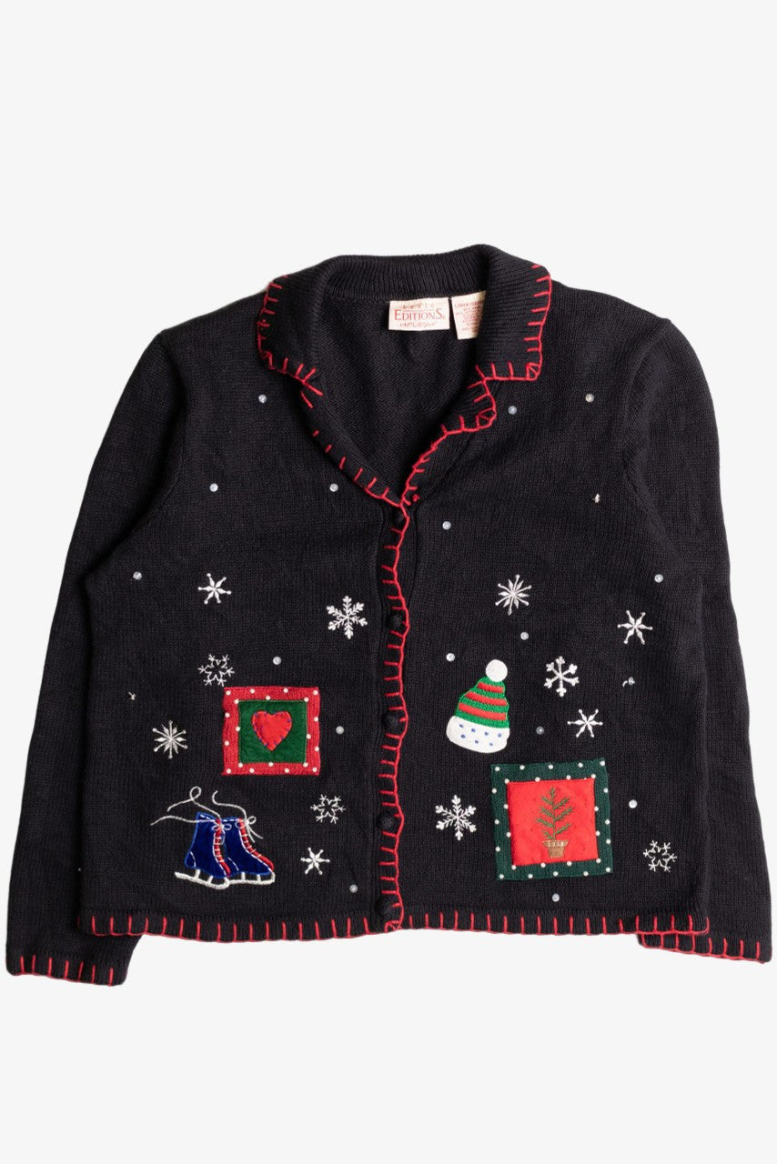 Black Ugly Christmas Cardigan 56847