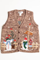 Brown Ugly Christmas Vest 56878