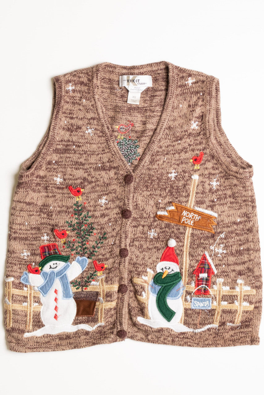 Brown Ugly Christmas Vest 56878