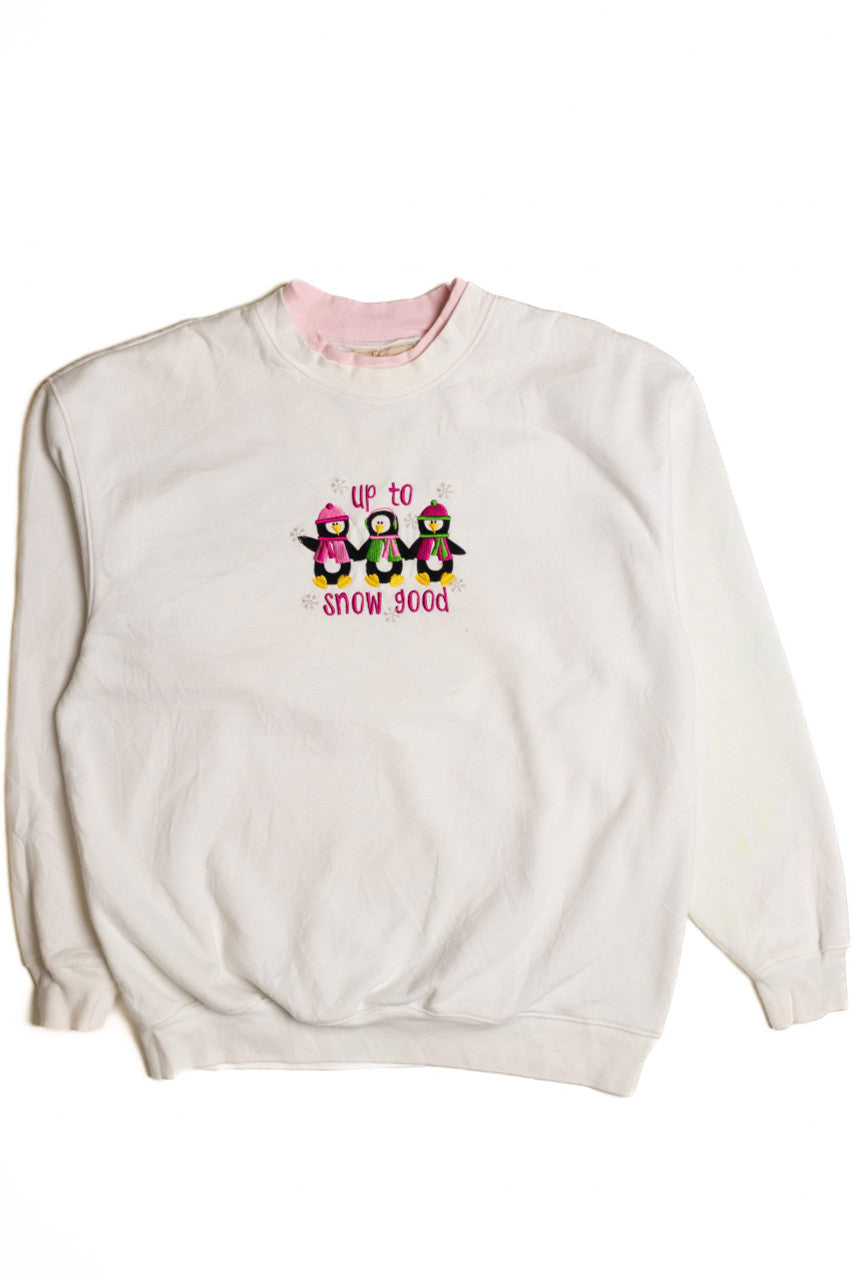 Up to Snow Good Ugly Christmas Sweatshirt 56890