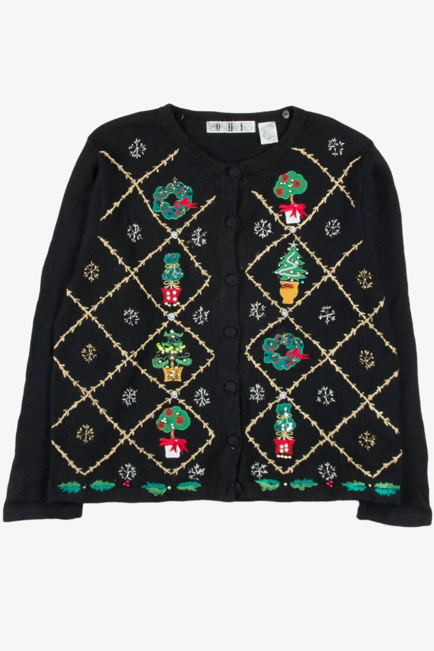 Black Ugly Christmas Cardigan 57000
