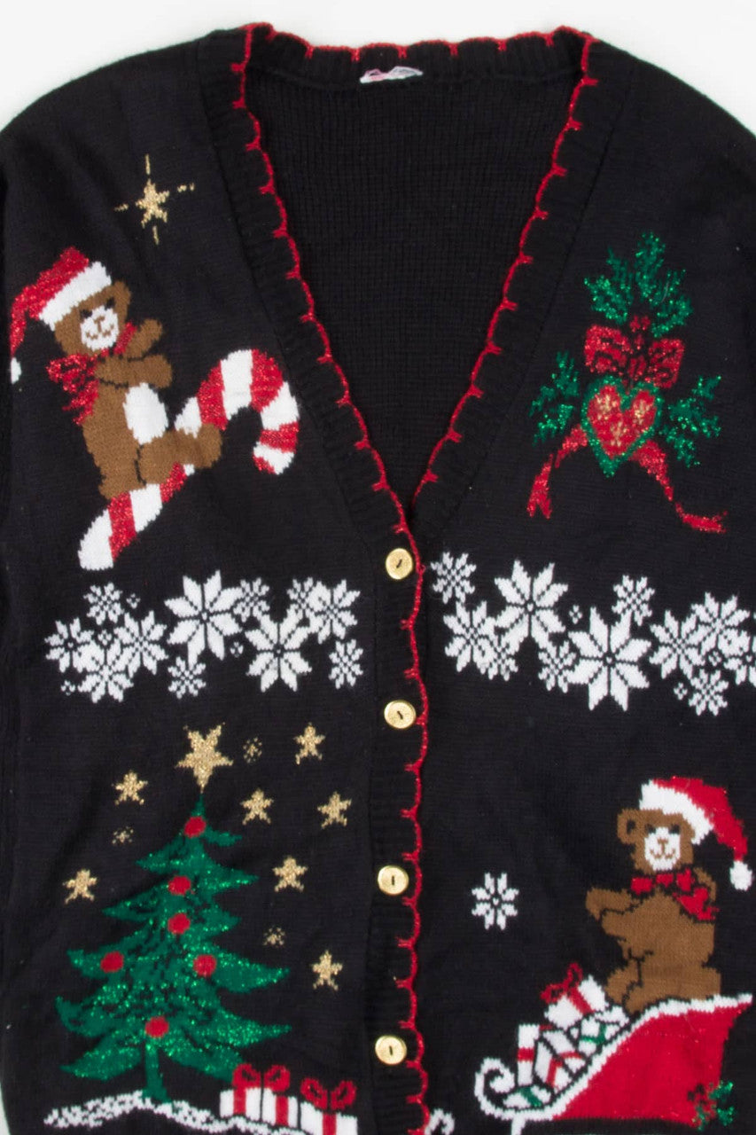 Black Ugly Christmas Cardigan 57003