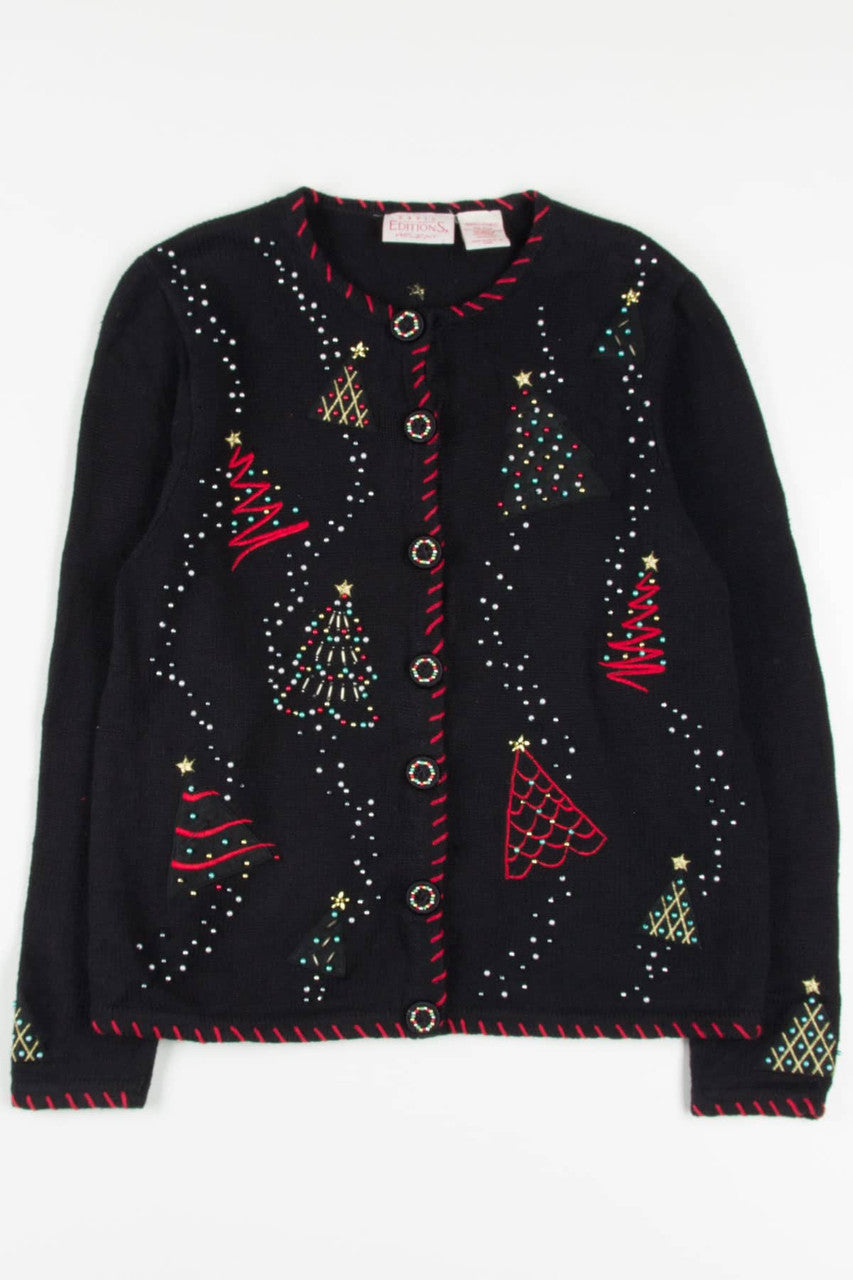 Black Ugly Christmas Cardigan 57005