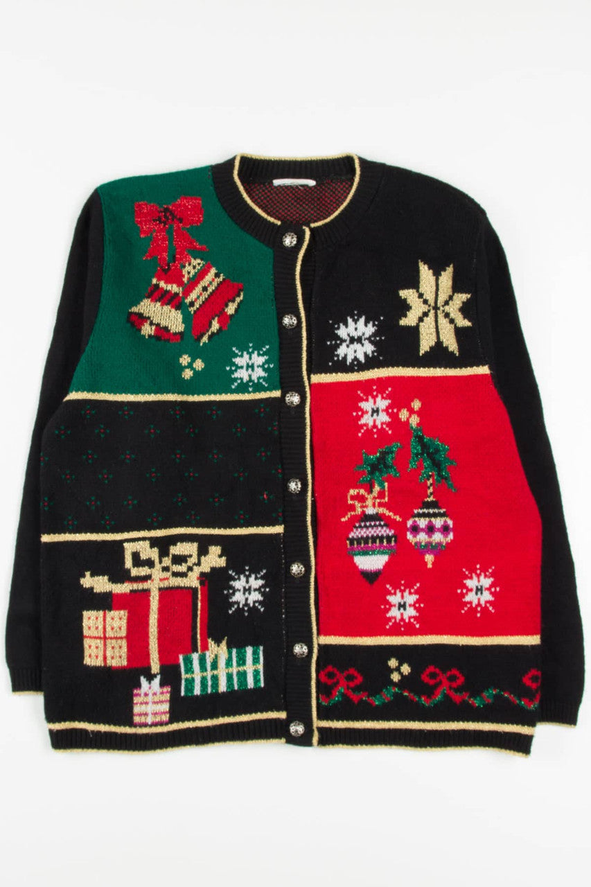 Black Ugly Christmas Cardigan 57015