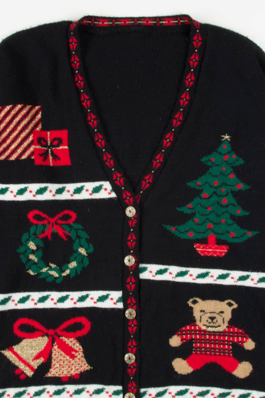 Black Ugly Christmas Cardigan 57026