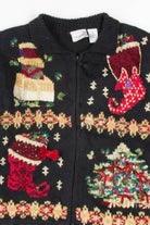 Black Ugly Christmas Cardigan 57031
