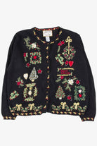 Black Ugly Christmas Cardigan 57037