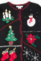 Black Ugly Christmas Cardigan 57043