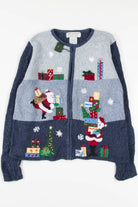 Blue Ugly Christmas Cardigan 57046