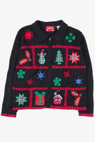 Black Ugly Christmas Cardigan 57065