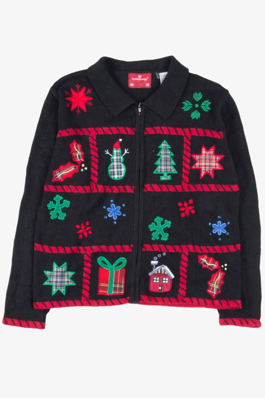 Black Ugly Christmas Cardigan 57065