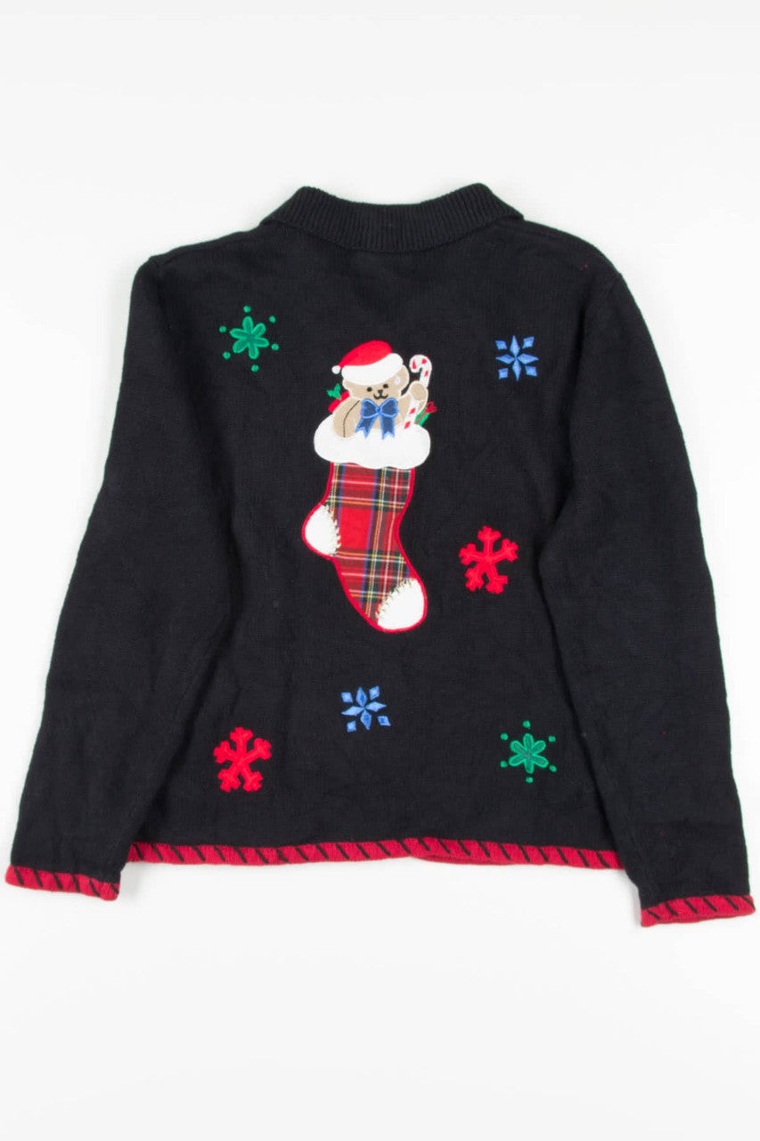 Black Ugly Christmas Cardigan 57065