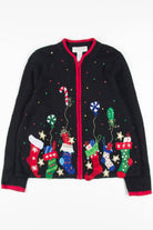 Black Stockings Ugly Christmas Cardigan 57082