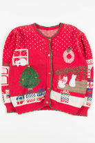 Red Cats Ugly Christmas Cardigan 57087