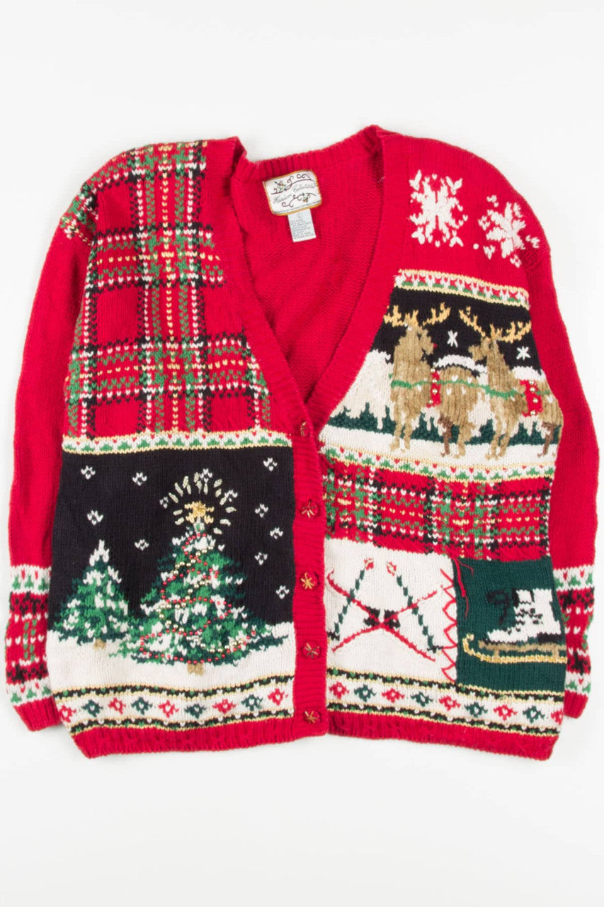 Red Ugly Christmas Cardigan 57100