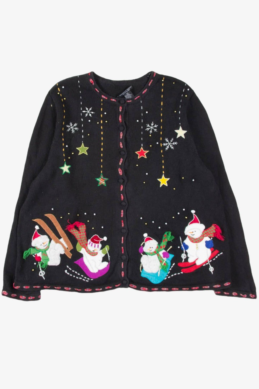 Snowmen Ugly Christmas Cardigan 57110