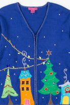Blue Ugly Christmas Cardigan 57115