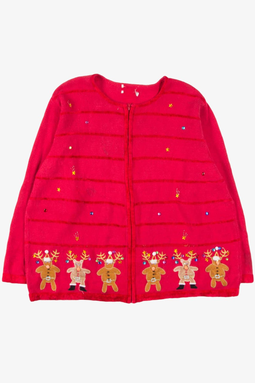 Reindeer Ugly Christmas Cardigan 57116