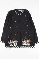 Black Bears Ugly Christmas Cardigan 57118