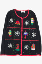 Black Ugly Christmas Cardigan 57123