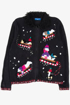 Black Ugly Christmas Cardigan 57136