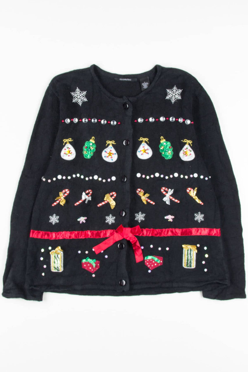 Black Ugly Christmas Cardigan 57138