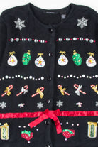 Black Ugly Christmas Cardigan 57138