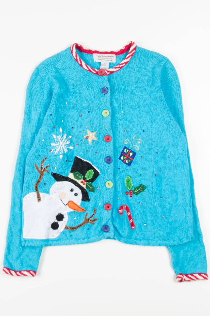Snowman Ugly Christmas Cardigan 57146